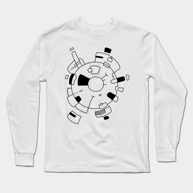 Abstract Long Sleeve T-Shirt by OsFrontis